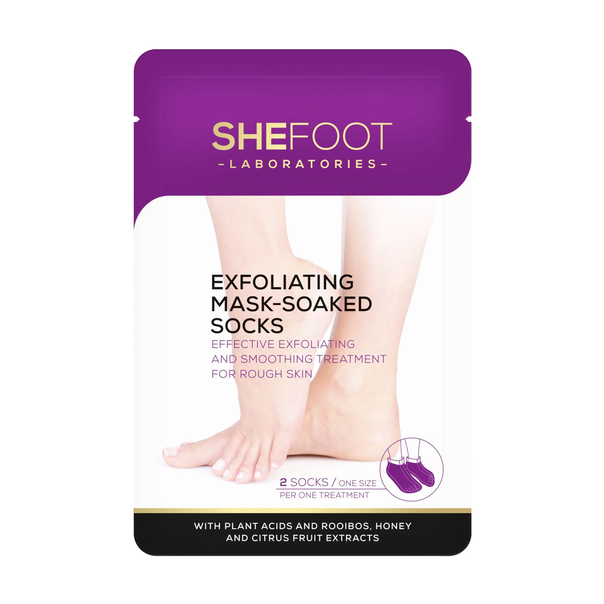 Маска-шкарпетки для ніг SheFoot Exfoliating Foot Mask, 1 пара